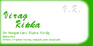 virag ripka business card